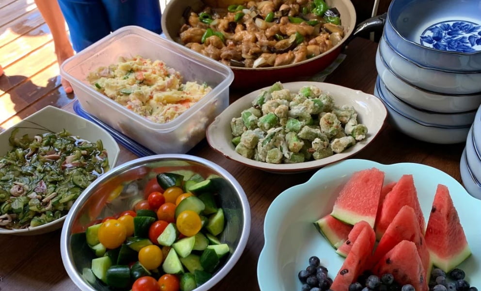 あったかい手作り昼食